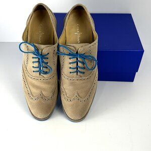 Cole Haan Maple Sugar and Blue Lace Up Oxfords